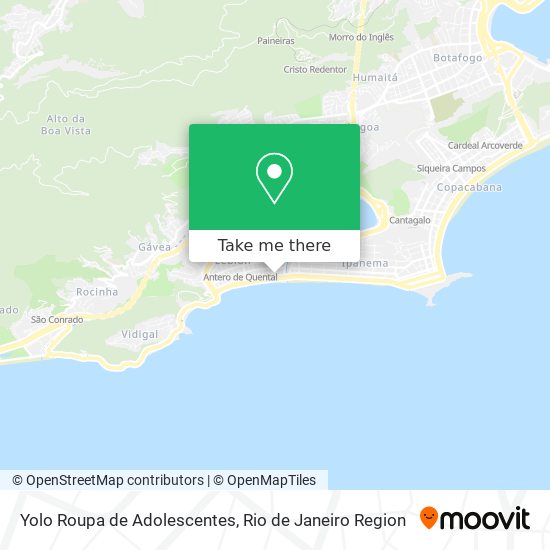 Mapa Yolo Roupa de Adolescentes