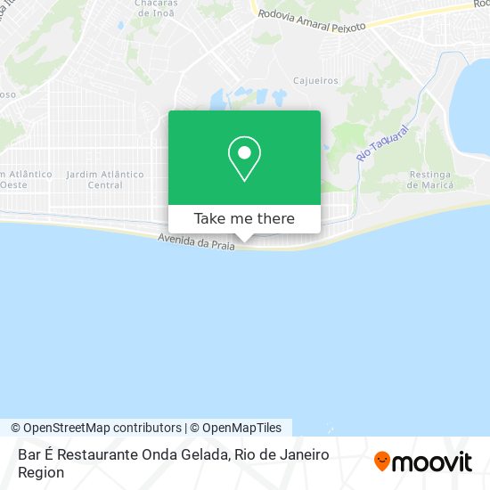 Bar É Restaurante Onda Gelada map