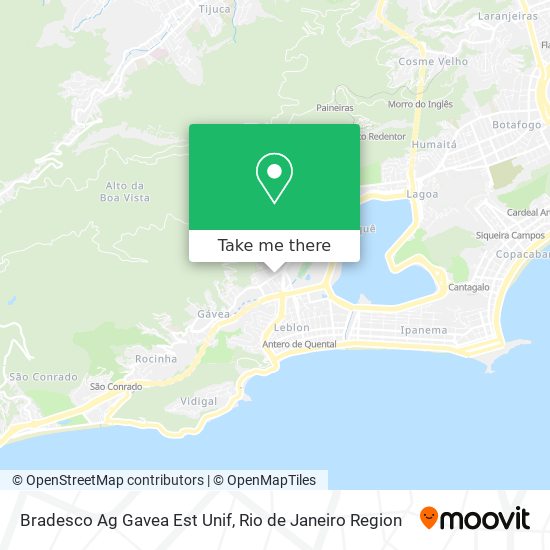 Bradesco Ag Gavea Est Unif map
