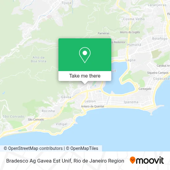 Bradesco Ag Gavea Est Unif map