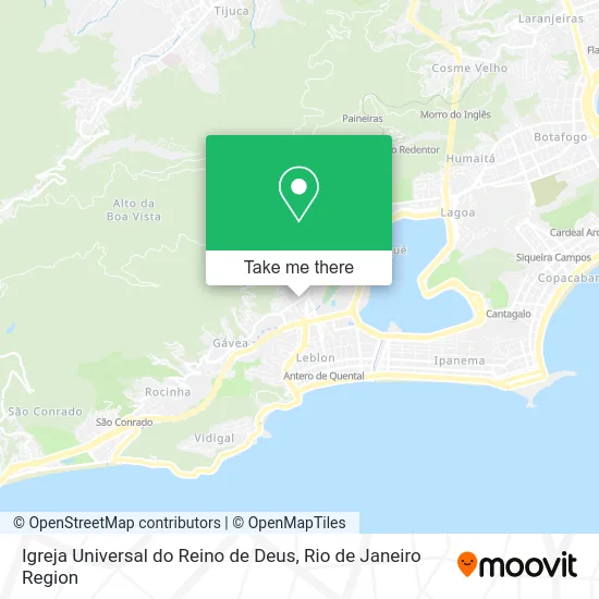 Igreja Universal do Reino de Deus map