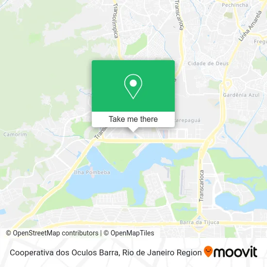 Cooperativa dos Oculos Barra map