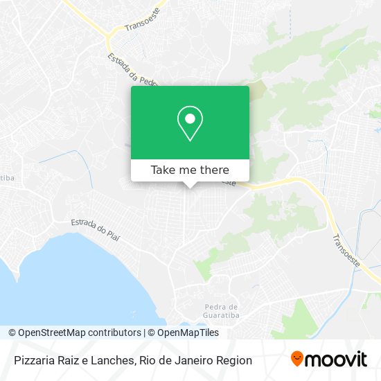 Pizzaria Raiz e Lanches map