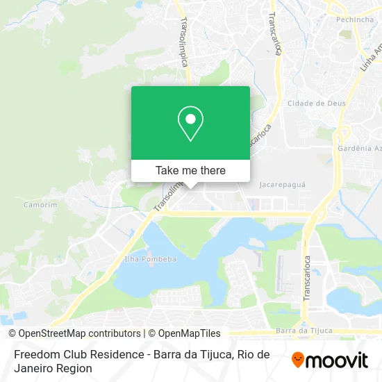 Freedom Club Residence - Barra da Tijuca map