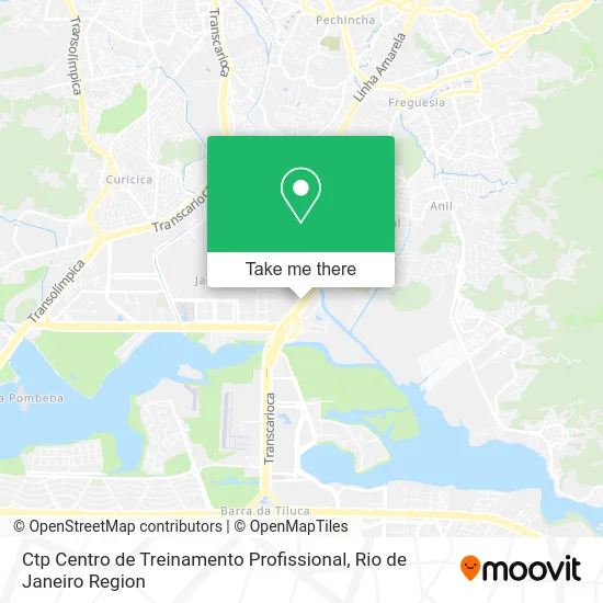Ctp Centro de Treinamento Profissional map