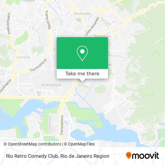 Mapa Rio Retro Comedy Club