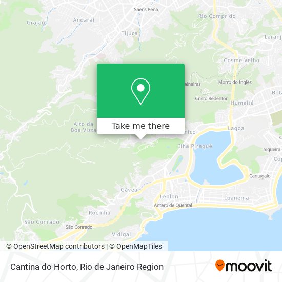 Mapa Cantina do Horto