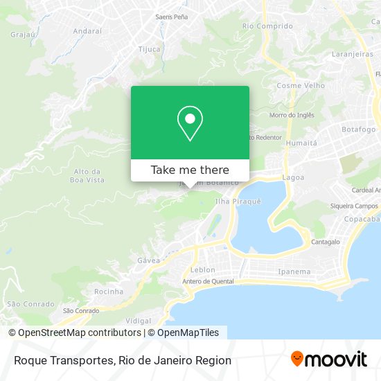 Roque Transportes map