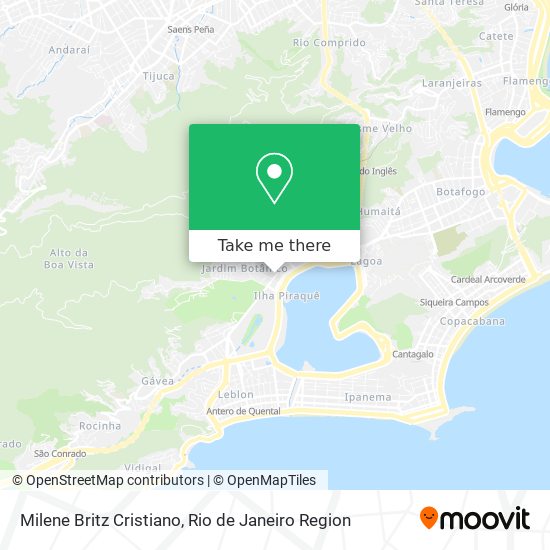 Milene Britz Cristiano map