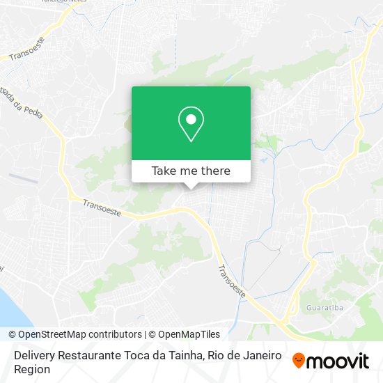 Mapa Delivery Restaurante Toca da Tainha