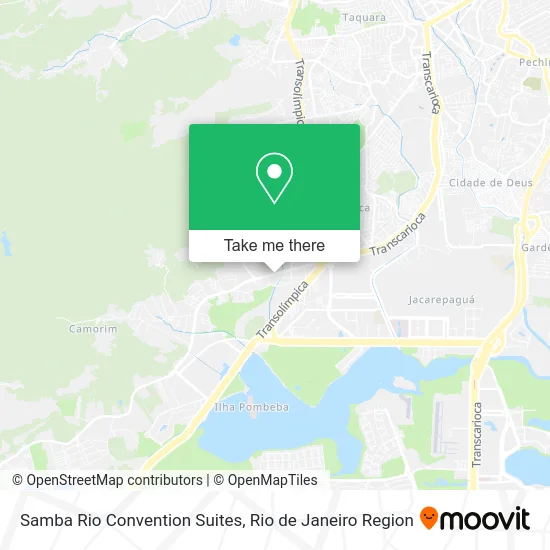 Samba Rio Convention Suites map