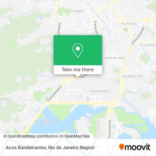 Acos Bandeirantes map