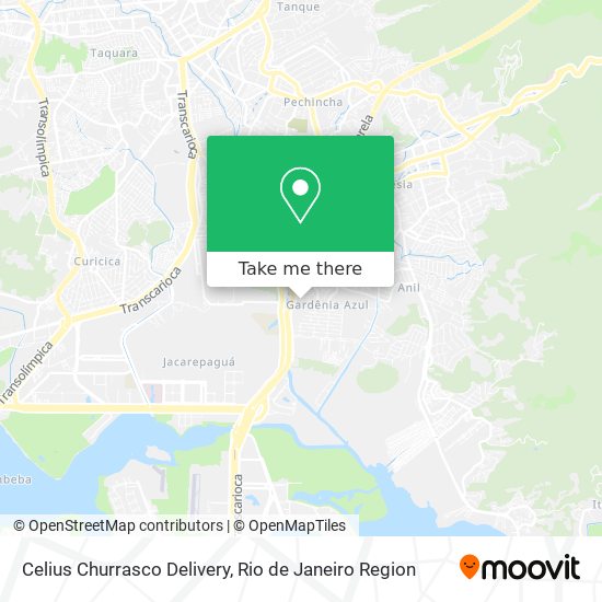 Mapa Celius Churrasco Delivery