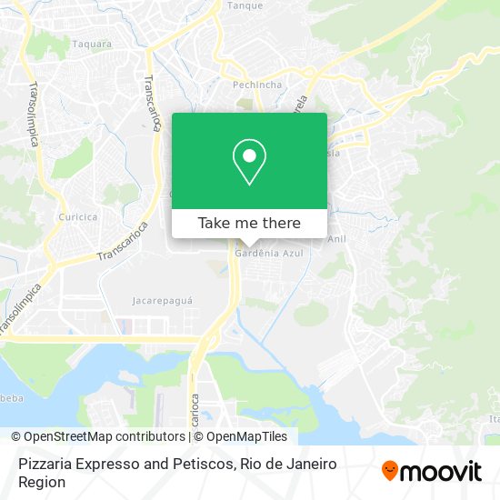 Pizzaria Expresso and Petiscos map