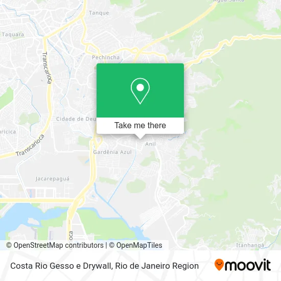 Costa Rio Gesso e Drywall map