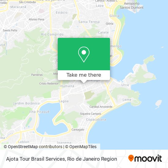 Mapa Ajota Tour Brasil Services