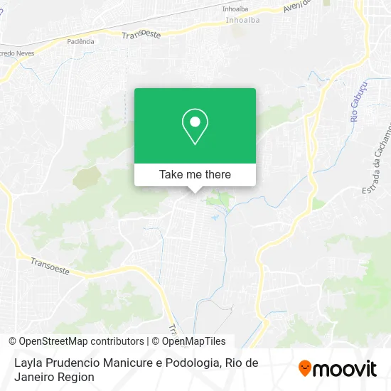 Layla Prudencio Manicure e Podologia map