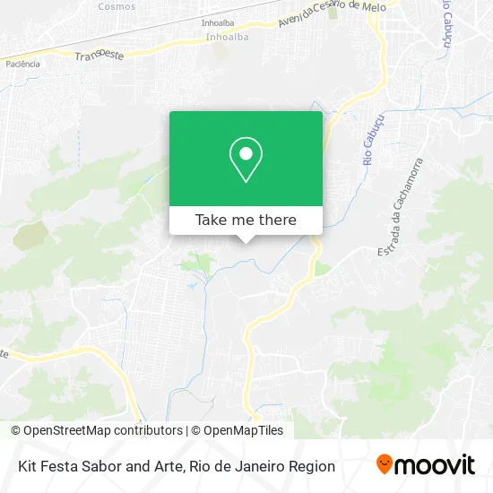 Kit Festa Sabor and Arte map