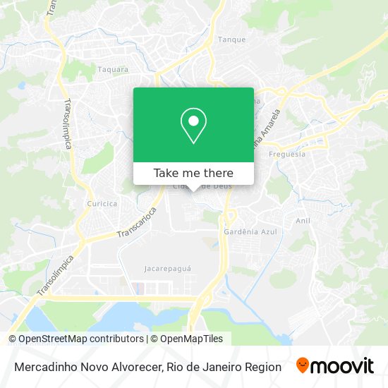 Mercadinho Novo Alvorecer map