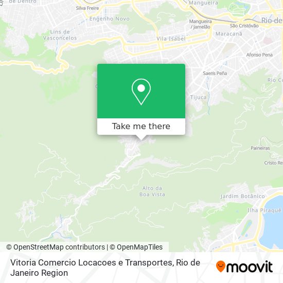 Mapa Vitoria Comercio Locacoes e Transportes