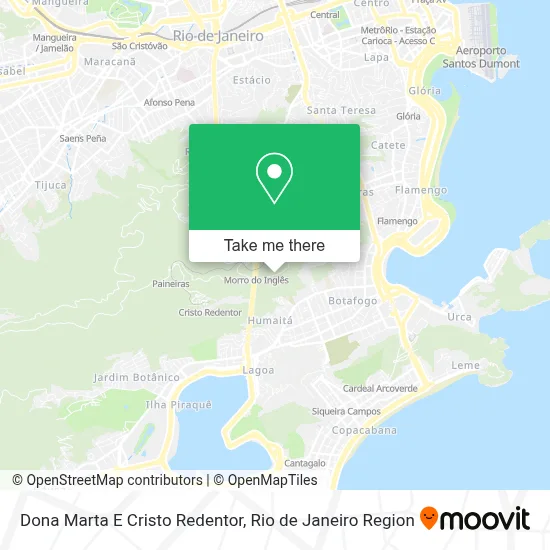 Dona Marta E Cristo Redentor map