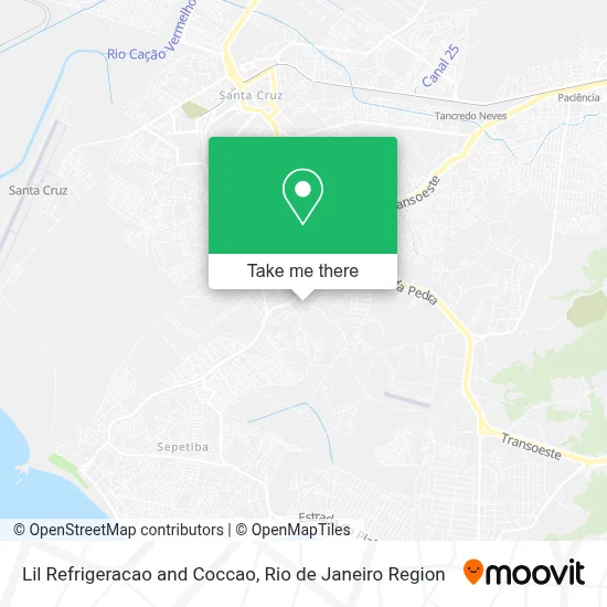 Lil Refrigeracao and Coccao map