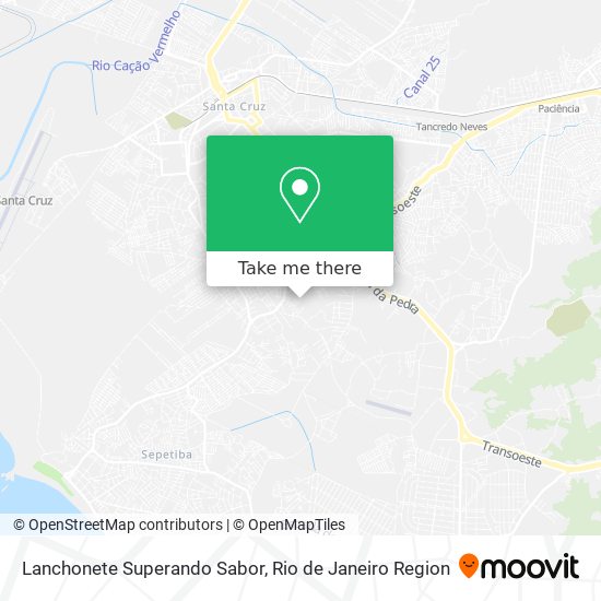 Lanchonete Superando Sabor map