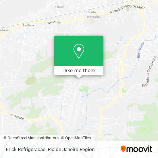 Erick Refrigeracao map