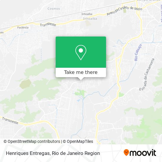 Henriques Entregas map