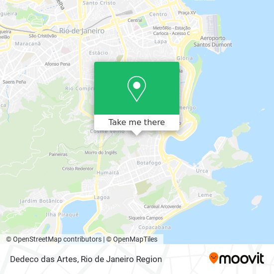 Mapa Dedeco das Artes