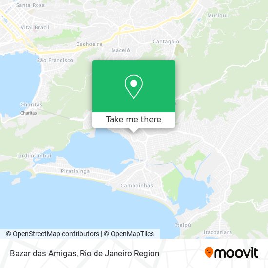 Mapa Bazar das Amigas