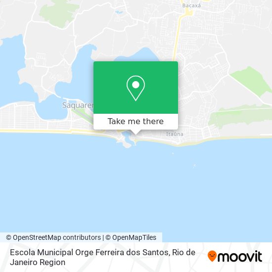 Mapa Escola Municipal Orge Ferreira dos Santos