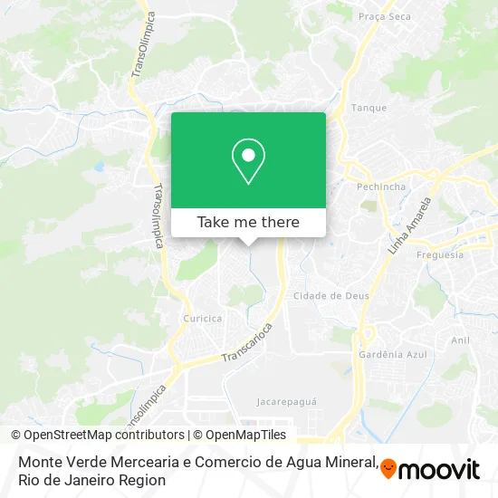 Monte Verde Mercearia e Comercio de Agua Mineral map