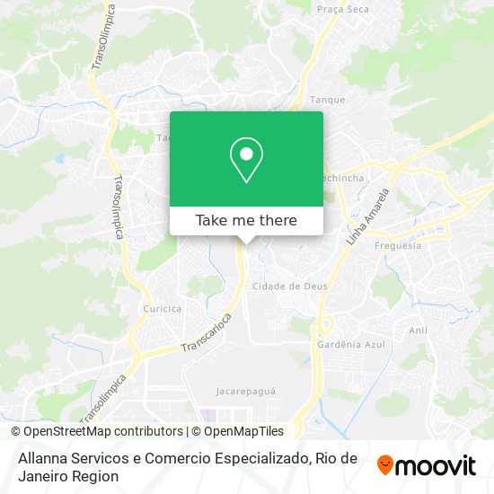 Allanna Servicos e Comercio Especializado map