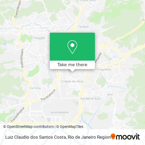 Luiz Claudio dos Santos Costa map