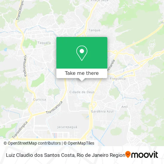 Luiz Claudio dos Santos Costa map