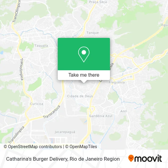 Catharina's Burger Delivery map