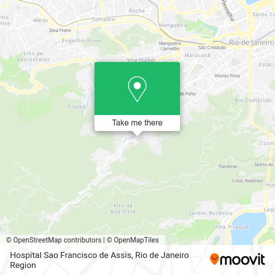 Hospital Sao Francisco de Assis map