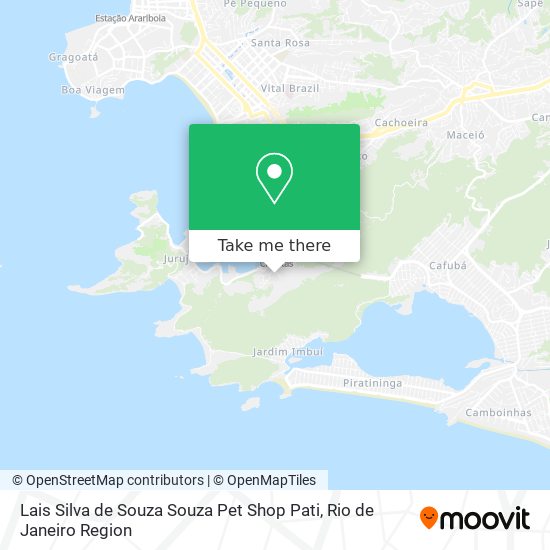 Lais Silva de Souza Souza Pet Shop Pati map