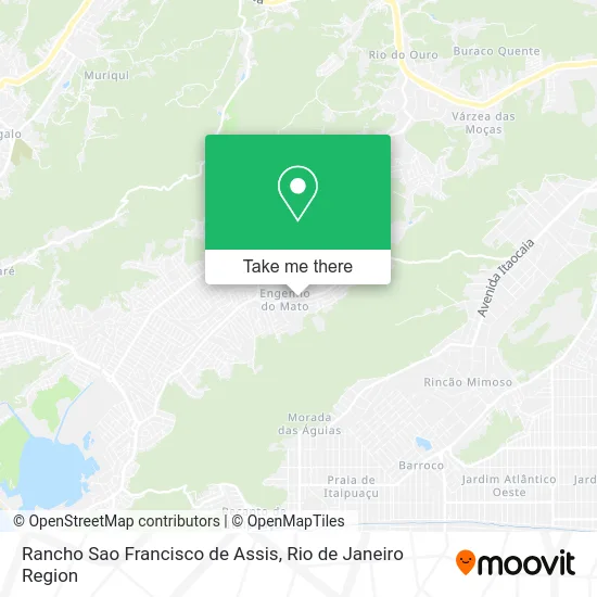 Rancho Sao Francisco de Assis map