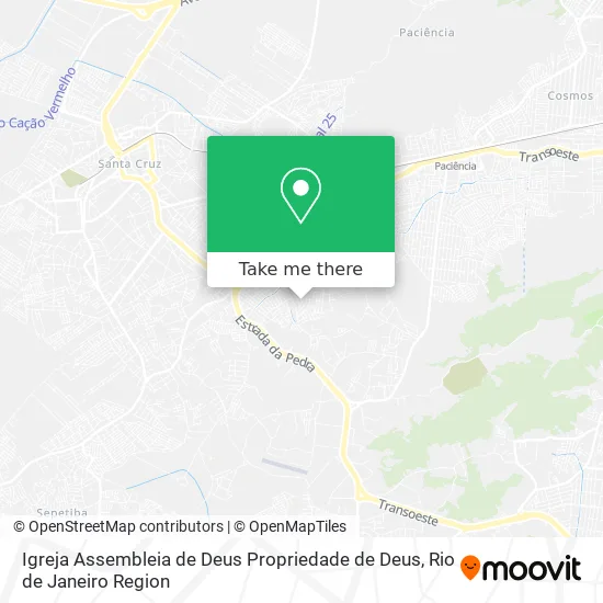 Igreja Assembleia de Deus Propriedade de Deus map