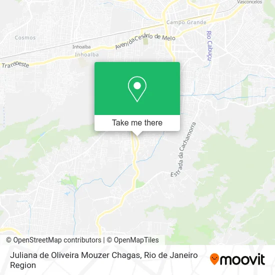 Juliana de Oliveira Mouzer Chagas map