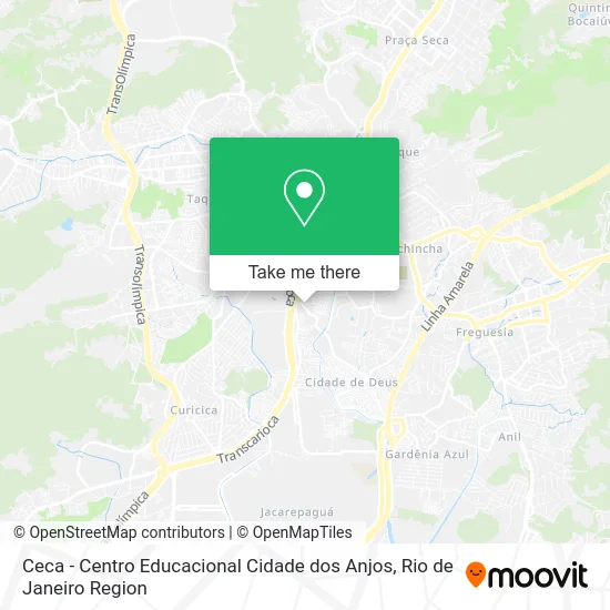 Ceca - Centro Educacional Cidade dos Anjos map