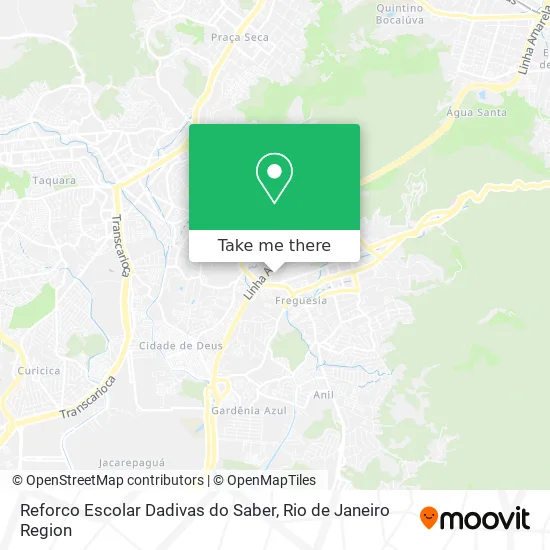 Reforco Escolar Dadivas do Saber map