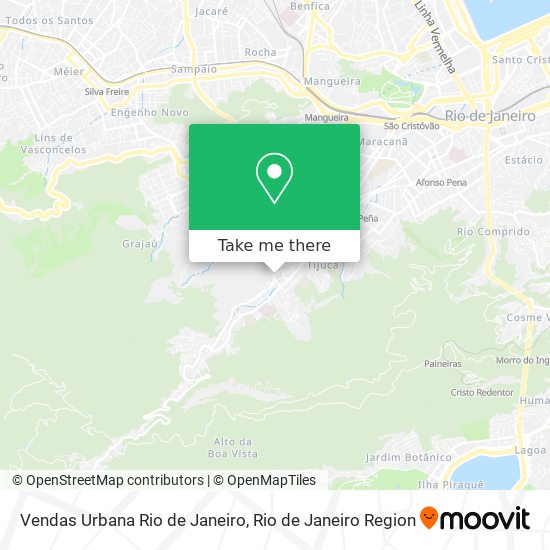 Vendas Urbana Rio de Janeiro map