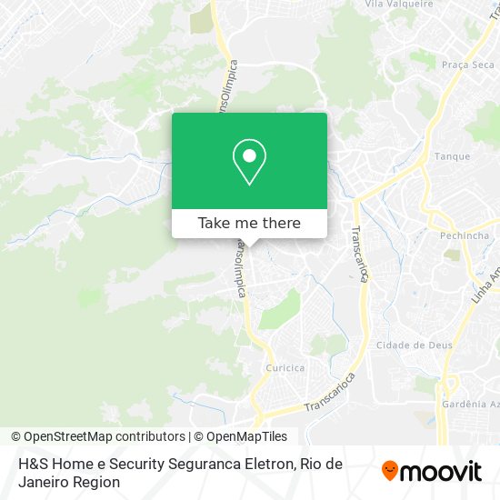 Mapa H&S Home e Security Seguranca Eletron