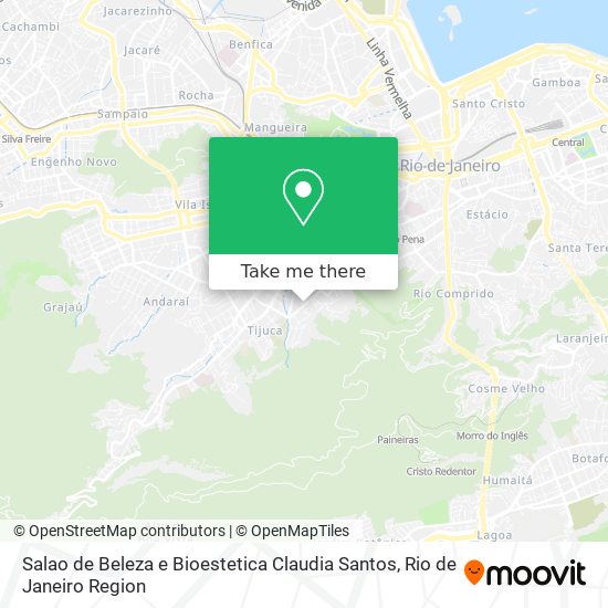 Salao de Beleza e Bioestetica Claudia Santos map