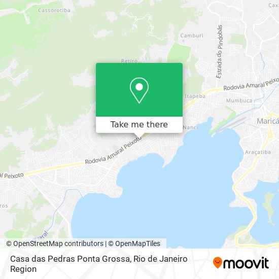 Casa das Pedras Ponta Grossa map