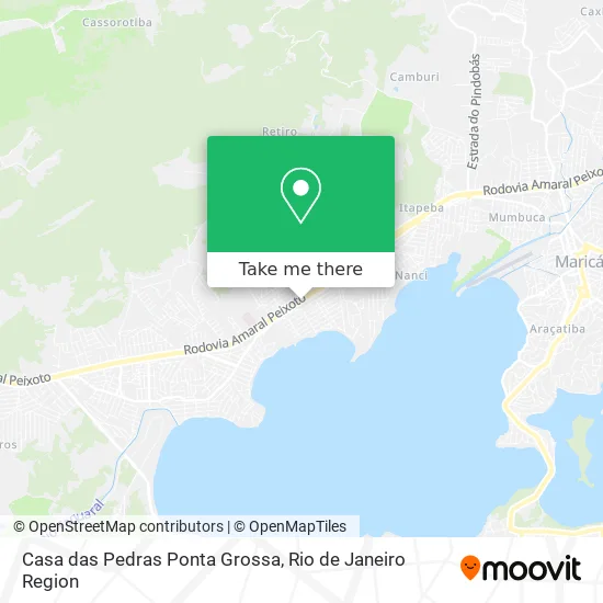 Casa das Pedras Ponta Grossa map