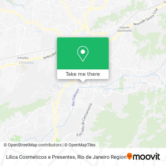 Mapa Lilica Cosmeticos e Presentes